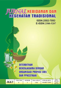 Image of Jurnal Kebidanan dan Kesehatan Tradisional Volume 4, No. 1 Tahun 2019
