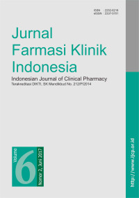 Image of Jurnal Farmasi Klinik Indonesia Volume 6, Nomor 2, Juni 2017