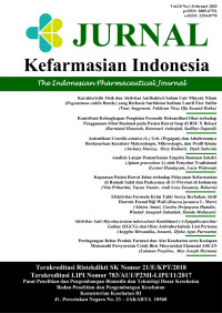 Image of Jurnal Kefarmasian Indonesia Volume 10 No. 1 Tahun 2020