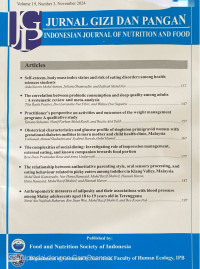 Image of Jurnal Gizi dan Pangan Volume 19 Number 3 November 2024