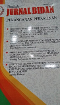 Image of Jurnal Ilmiah Bidan. Penanganan Persalinan. V0l.1 N0.1, 2015
