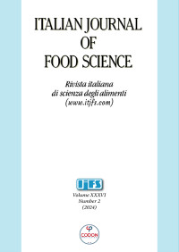 Image of Italian Journal Of Food Science Volume 36 Nomor 2 2024