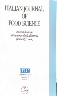 Image of Italian Journal Of Food Science Volume 37 Nomor 1 2025