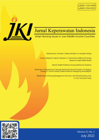 Image of Jurnal Keperawatan Indonesia Volume 25 No 2 July 2022