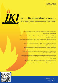 Image of Jurnal Keperawatan Indonesia Volume 22 No 2 July 2019