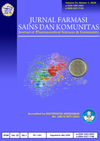 Image of Jurnal Farmasi Sains dan Komunitas : Journal of Pharmaceuticals Sciences & Community Volume 22, Nomor 1, 2025