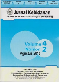 Image of Jurnal Kebidanan Universitas Muhammadiyah Semarang Volume 4 Nomor 2 2015
