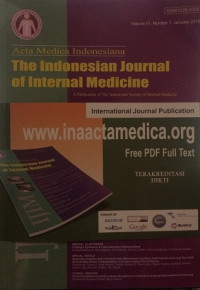 Image of Acta Medica Indonesiana : The Indonesian Journal of Internal Medicine Volume 51, Number 2, April 2019