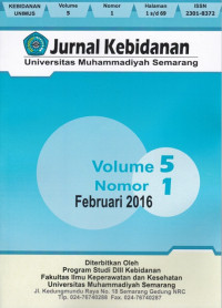 Image of Jurnal Kebidanan Universitas Muhammadiyah Semarang Volume 5 Nomor 1 2016