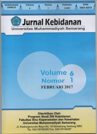 Image of Jurnal Kebidanan Universitas Muhammadiyah Semarang Volume 6 Nomor 1 2017