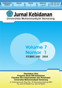 Image of Jurnal Kebidanan Universitas Muhammadiyah Semarang Volume 7 Nomor 1 2018