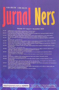 Image of Jurnal Ners Volume 19, Issue 4, November 2024