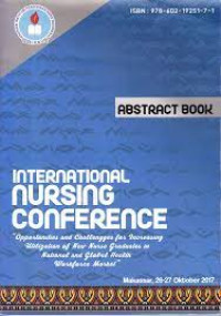 Image of Abstract Book: International Nursing Conference.