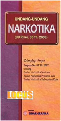 Image of Undang-Undang Narkotika (UU RI NO.35 Th. 2009)