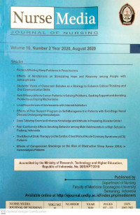 Image of Nurse Media Journal Of Nursing (Volume 10, Number 2 August 2020)