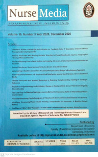 Image of Nurse Media Journal Of Nursing (Volume 10, Number 3 December 2020)