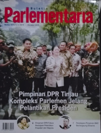 Image of Buletin Parlementaria Nomor 1074/II/X/2019. Oktober 2019 : Pimpinana DPR Tinjau Kompleks Parlemen Jelang Pelantikan Presiden