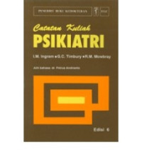 Image of Catatan Kuliah: Psikiatri( Notes on Psychiatry). eds 6