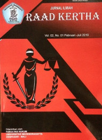 Image of Jurnal Ilmiah Raad Kertha Vol. 02, No. 01 Pebruari - Juli 2019