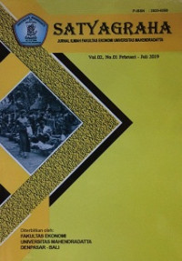 Image of Satyagraha : Jurnal Ilmiah Fakultas Ekonomi Mahendradatta Vol. 02, No. 01 Februari-Juli 2019