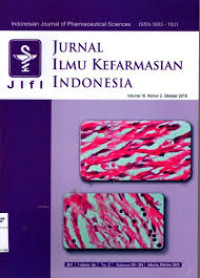Image of JURNAL ILMU KEFARMASIAN INDONESIA (INDONESIAN JOURNAL OF PHARMACEUTICAL SCIENCE), VOL 16. NO 2. OKTOBER 2018