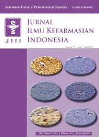 Image of JURNAL ILMU KEFARMASIAN INDONESIA (INDONESIAN JOURNAL OF PHARMACEUTICAL SCIENCE), VOL 17. NO 1. APRIL 2019