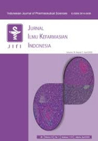Image of JURNAL ILMU KEFARMASIAN INDONESIA (INDONESIAN JOURNAL OF PHARMACEUTICAL SCIENCE), VOL 18. NO 1. APRIL 2020