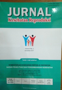 Image of Jurnal Kesehatan Reproduksi Volume 8 No. 2 Desember 2017