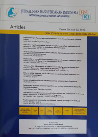 Image of Jurnal Ners dan Kebidanan Indonesia, Volume 10, Issue 02, 2022
