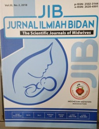Image of JIB Jurnal Ilmiah Bidan The Scientific Journals of Midwives Vol. III, No. 2, 2018
