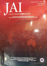 Image of JAI : Jurnal Anestesiologi Indonesia Volume IV Nomor 01 Maret 2012